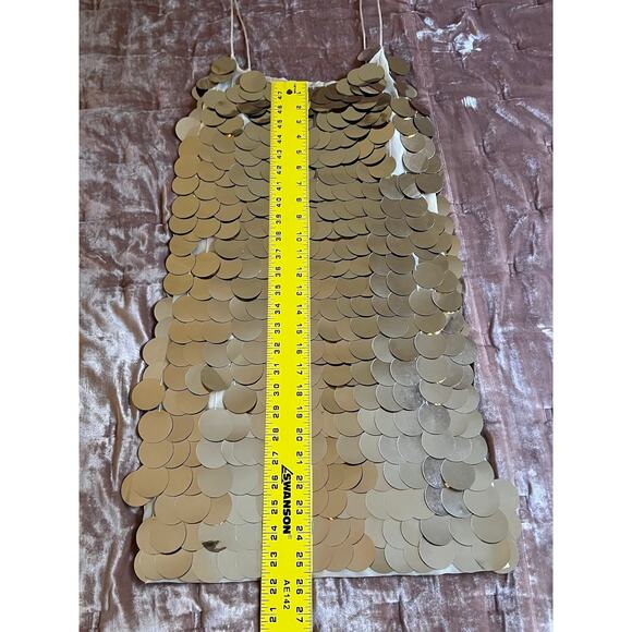 Alice + Olivia Contessa Embellished Minidress in Gold - Picture 12 of 13